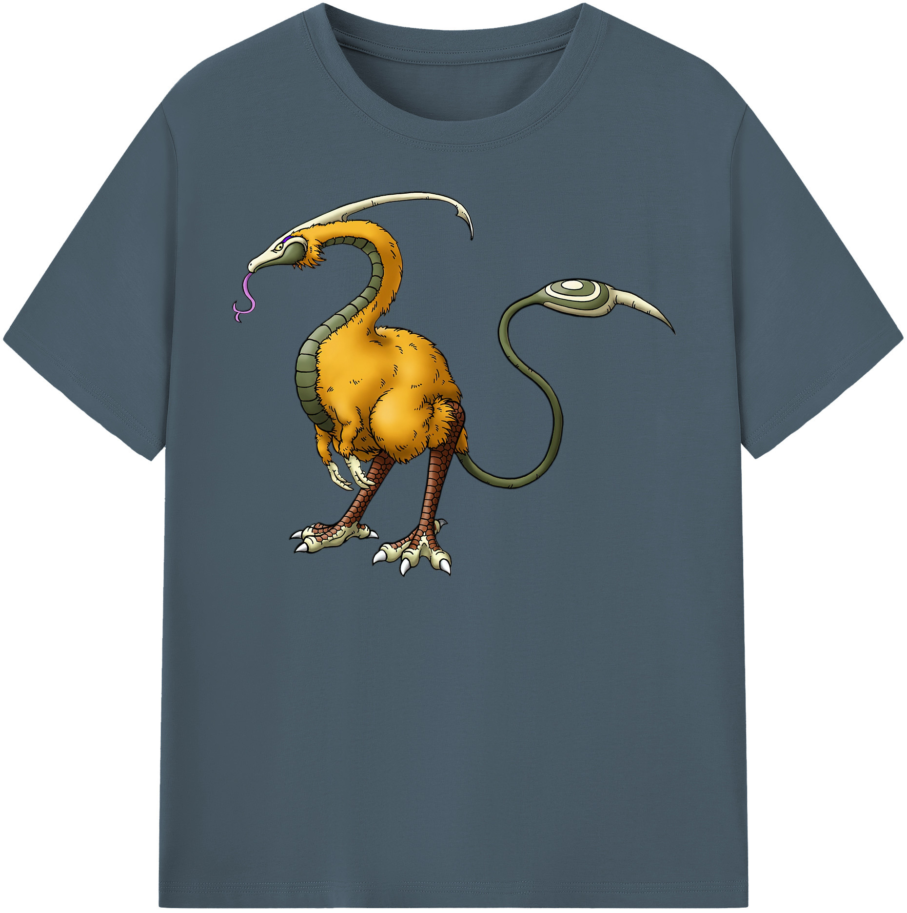 （画像用） ドラゴンクエスト Doragon Kuesuto Dragon Quest 綿100％半袖Tシャツ（フロントプリント）